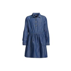 Lands' End Girls Plus Longsleeve Chambray XL 100% Cotton